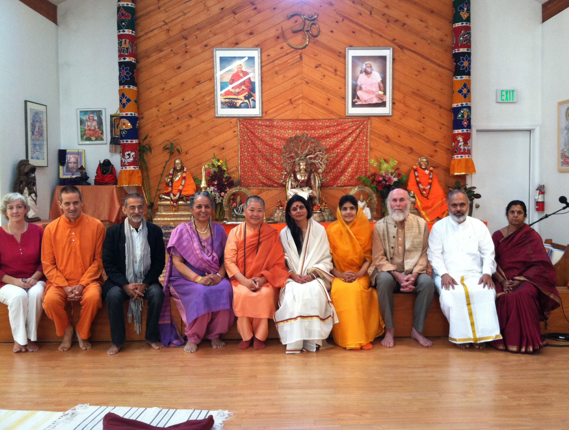 At the Astrological Conferrence of Sivananda Ashram, Califorrnia with Swami Sitaramananda, , Smt. Komilla Sutton, Swami Narayananda, Smt Shambavi, Dr. David Frawley,  Swamini Svatmavidyananda, Smt. Umarani and two others